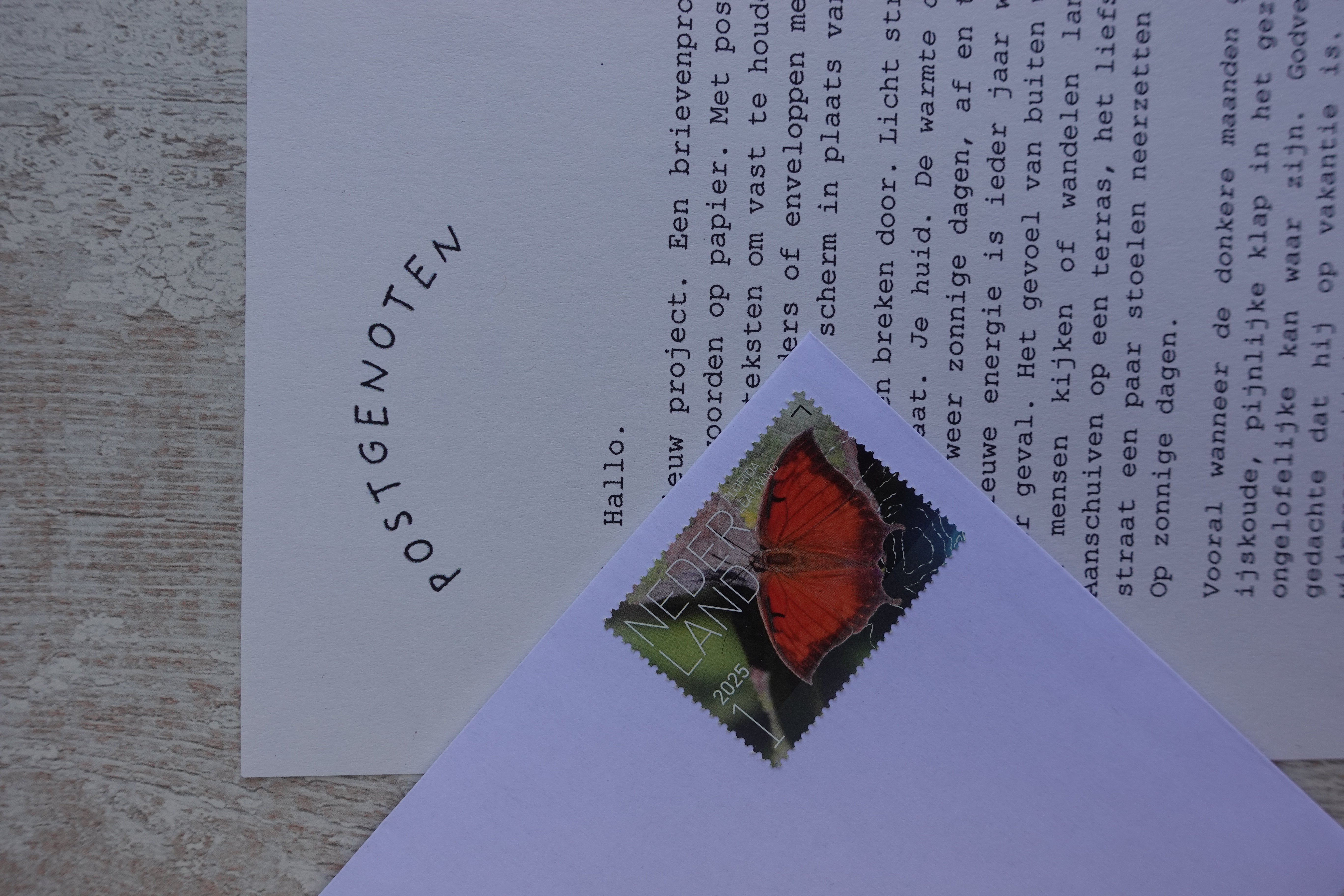 Brief nº 001 — overzicht